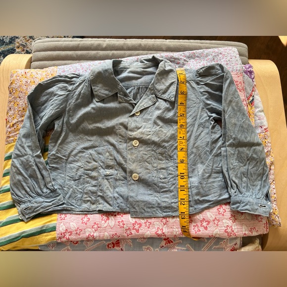 Cute vintage French cotton shirt 18 - 24 months or small 2t - Picture 5 of 5
